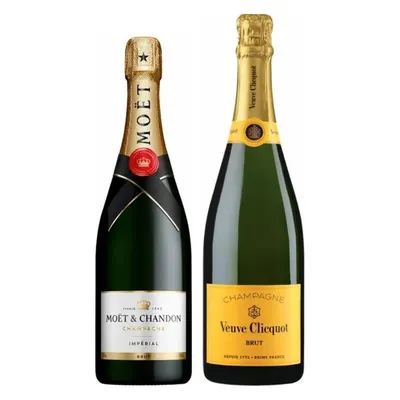Moët & Chandon Impérial Brut + Veuve Clicquot Brut Yellow Label 0,75 L